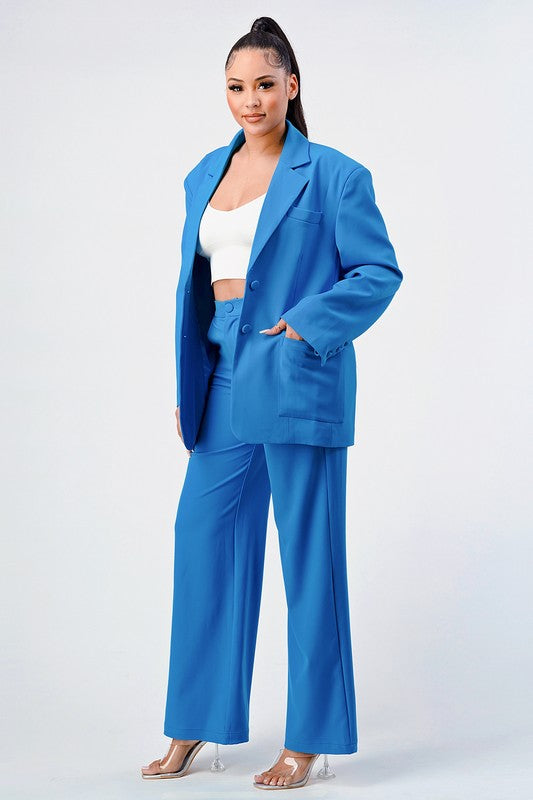 Athina Casual Loose Fit Blazer &amp; Pants