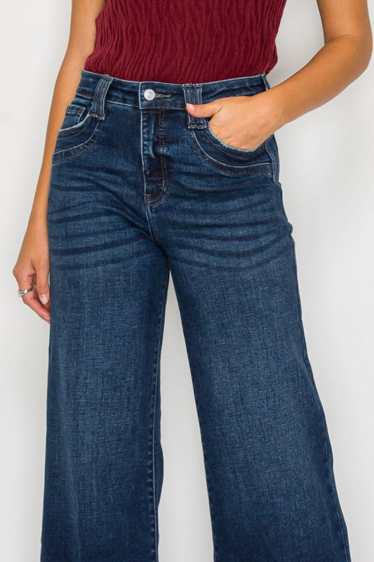 Artemis Vintage Tummy Control High Rise A-Wide Leg Fit Jeans