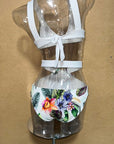 Floral Print Two Piece Bikini Set