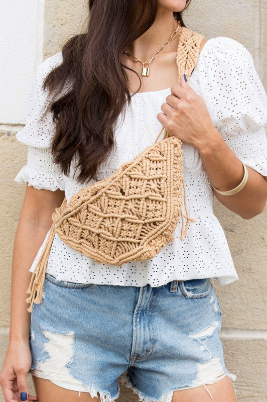 Macrame bag online shopping sale