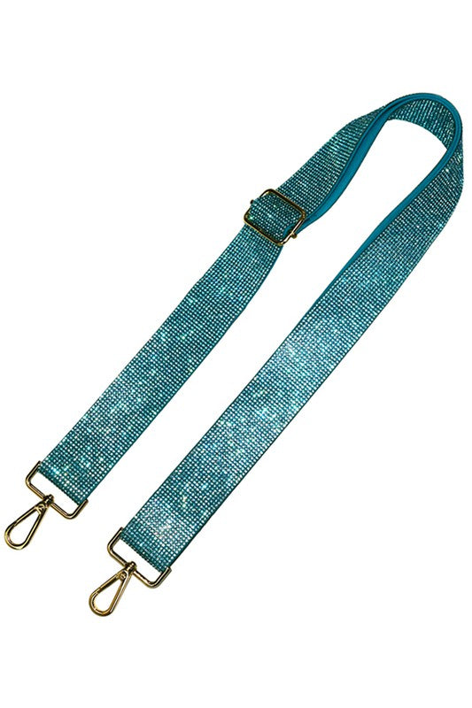 1.5 Inches Rhinestone Guitar Strap in Multi Colors
