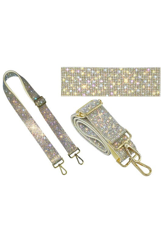 1.5 Inches Rhinestone Guitar Strap in Multi Colors