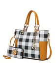 MKF Collection Mariely Checker Tote Bag by Mia K