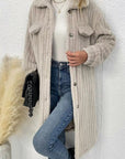Miss Sparkling |Long Sherpa Coat