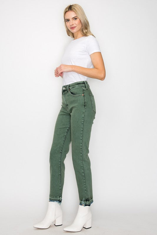 Artemis Vintage Plus Size High Rise Olive Straight Jeans – My Pampered Life  Seattle