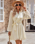 Miss Sparkling | Long Sleeve Wrap Front Dress