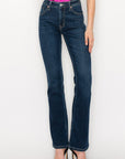 Artemis Vintage |Allison High Rise Skinny Bootcut Jeans - My Pampered Life Seattle