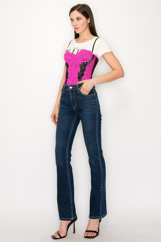 Artemis Vintage |Allison High Rise Skinny Bootcut Jeans