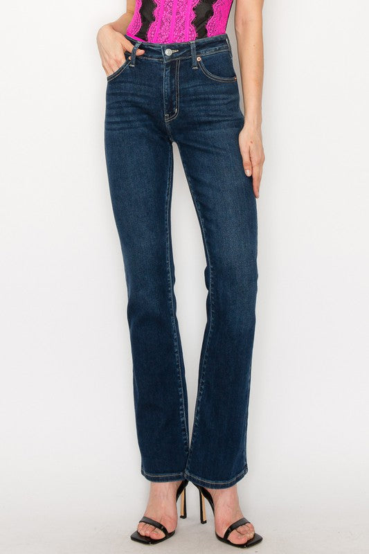 Artemis Vintage Plus Size High Rise Skinny Bootcut Jeans