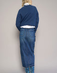 Denim Lab USA Cargo Pocket Long Skirt