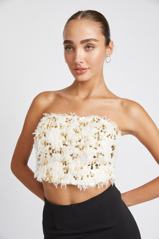 Emory Park | Feather Tube Top