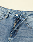 Denim Vintage Washed Seam Shift Jeans