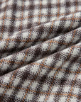 Plaid Corduroy Patchwork Pocketed Button-Up Shacket