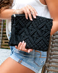 Macrame Tassel Clutch