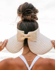Foldable Bow Stripe Visor