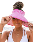 Foldable Bow Stripe Visor