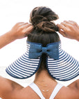 Foldable Bow Stripe Visor