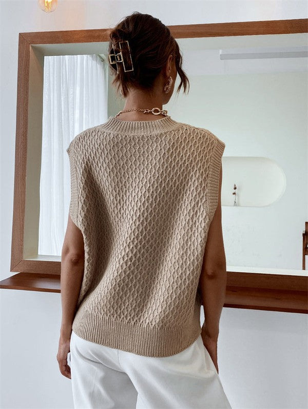 Miss Sparkling | Knit Sweater Vest