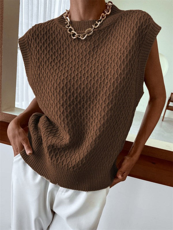 Miss Sparkling | Knit Sweater Vest