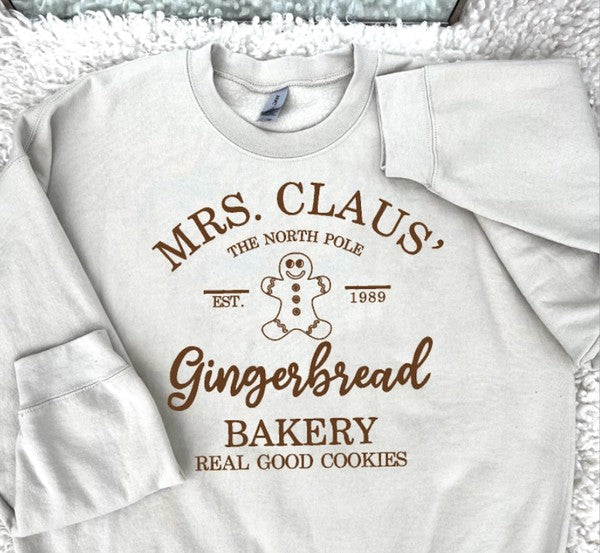 Gingerbread Bakery Plus Size Sweatshirt