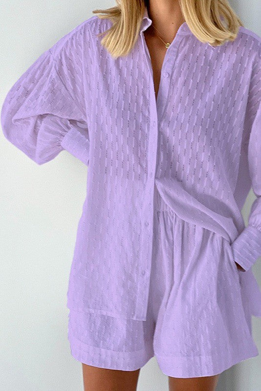 Miss Sparkling |Two Piece Shorts Set