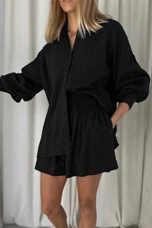 Miss Sparkling |Two Piece Shorts Set