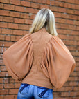 Miss Sparkling |Puff Mesh Long Sleeve Top