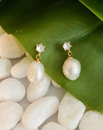 Classy Freshwater Pearl Dangle Earrings