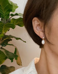 Classy Freshwater Pearl Dangle Earrings