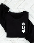 PLUS Queen of Hearts Valentine Sweatshirt