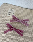 Miss Sparkling |2 piece velvet ribbon clips