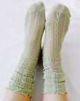Slouch Crochet Lace Socks Set Of 2