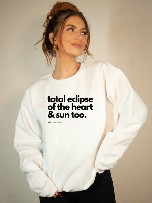 PLUS Total Eclipse Heart Sun Eclipse Graphic Sweatshirt