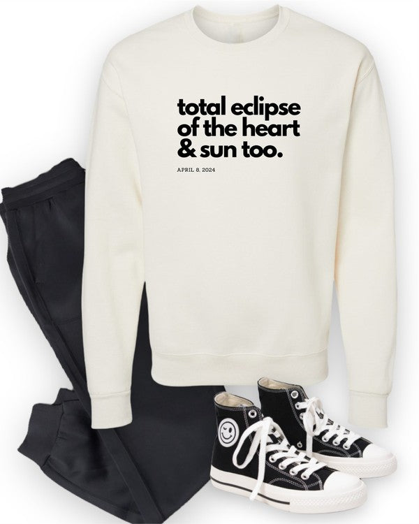 Total Eclipse Heart Sun Eclipse Graphic Sweatshirt
