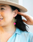 Maisy Earrings - Hot Pink