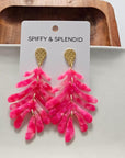 Palm Earrings - Hot Pink