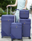 MKF Mykonos Luggage Set by Mia K- 4 pieces