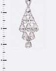 Teardrop Chandelier Bridal Crystal Earrings