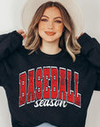Baseball Oversized Graphic Fleece Sweatshirts
