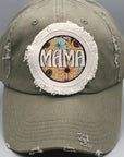 Mom gifts Mama Sunflower Circle Patch Hat