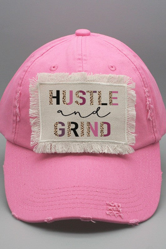 Leopard Hustle and Grind Patch Hat