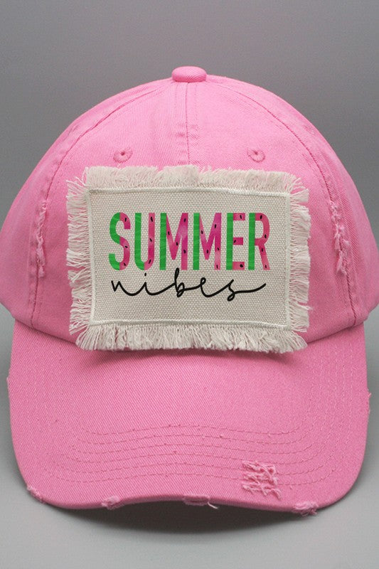 Summer Apparel Summer Vibes Patch Hat