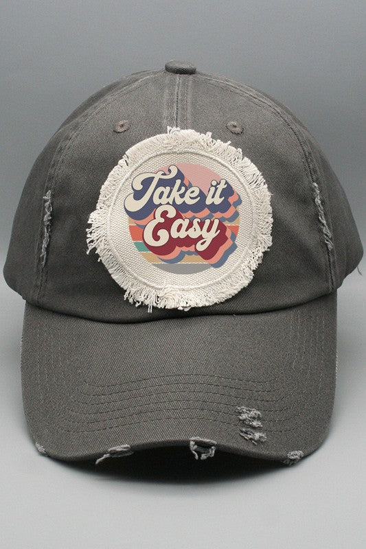Fun Gifts Take it Easy Patch Hat