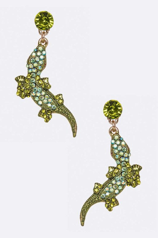 Crystal Alligator Iconic Earrings