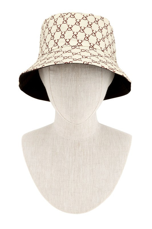 GC Pattern Print Bucket Hat
