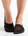 No Slip Floral Lace Sneaker Socks- 3 Pack