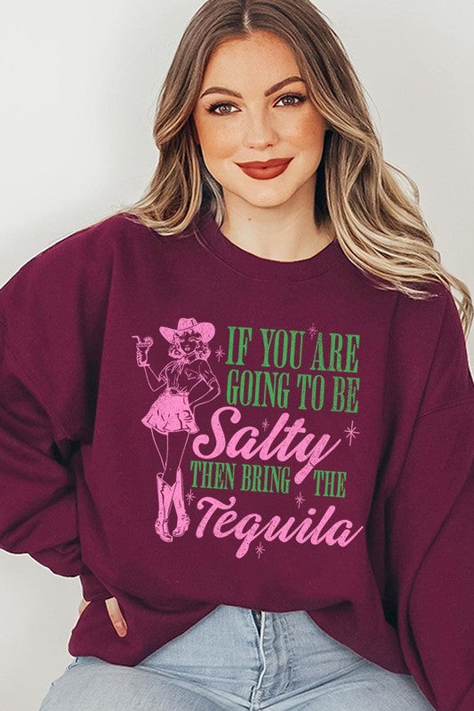 Cowgirl Tequila Graphic Fleece Sweatshirts