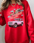 Sunset Chaser Bronco Graphic Fleece Sweatshirts
