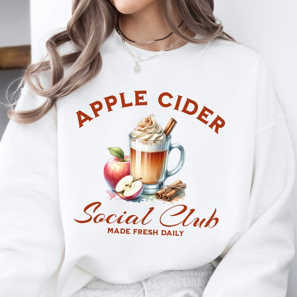 Apple Cider Social Club Women's Fall Sweatshirt