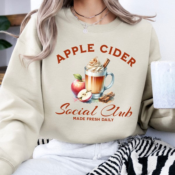 Apple Cider Social Club Women's Fall Sweatshirt